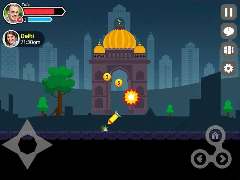 Delhi Pixel Dash Gameplay Screenshot
